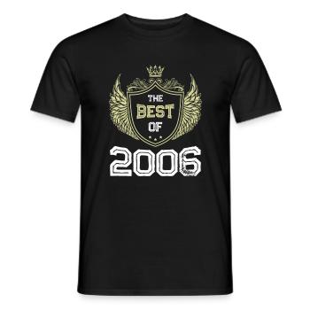 2006 best of - Men's T-Shirt - black - Front - AI Model Male 178 light (178cm)