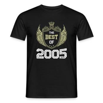 2005 best of - Men's T-Shirt - black - Front - AI Model Male 178 light (178cm)