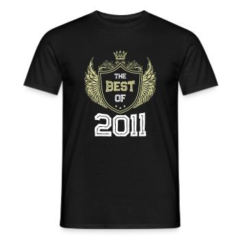 2011 best of - Männer T-Shirt - Schwarz - Vorne - AI Model Male 178 light (178cm)