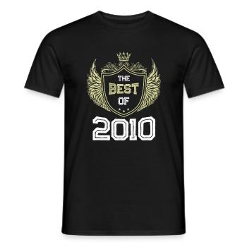 2010 best of - Men's T-Shirt - black - Front - AI Model Male 178 light (178cm)