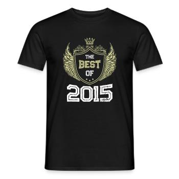 2015 best of - Men's T-Shirt - black - Front - AI Model Male 178 light (178cm)