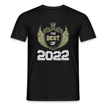 2022 best of - Men's T-Shirt - black - Front - AI Model Male 178 light (178cm)