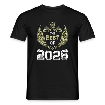 2026 best of - Männer T-Shirt - Schwarz - Vorne - AI Model Male 178 light (178cm)