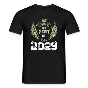 2029 best of - Men's T-Shirt - black - Front - AI Model Male 178 light (178cm)