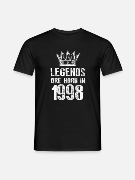 1998 legends born in - Men's T-Shirt - black