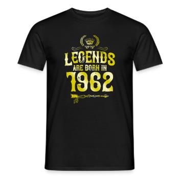 1962 legends born in - Men's T-Shirt - black - Front - AI Model Male 178 light (178cm)