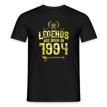1994 legends born in - Männer T-Shirt - Schwarz - Vorne - AI Model Male 178 light (178cm)