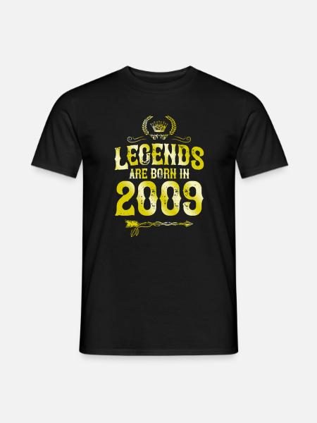 Légendes de 2009 nées en - T-shirt homme - noir