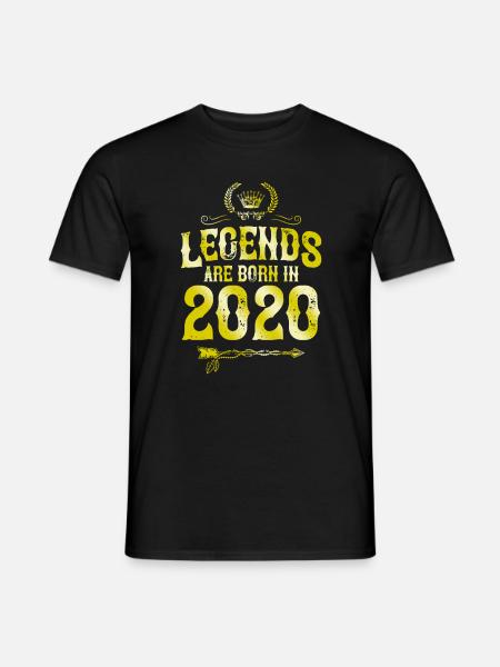 2020 legends born in - Men's T-Shirt - black