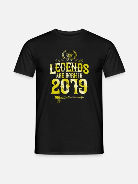 2019 legends born in - Men's T-Shirt - black