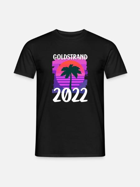 Goldstrand 2022 - Männer T-Shirt - Schwarz