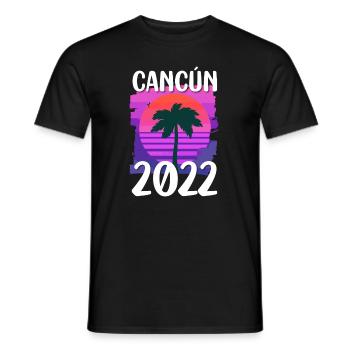 Cancun 2022 - Men's T-Shirt - black - Front - AI Model Male 178 light (178cm)