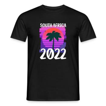 South Africa 2022 - Männer T-Shirt - Schwarz - Vorne - AI Model Male 178 light (178cm)