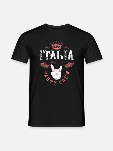 Italia Party Crew - Men's T-Shirt - black