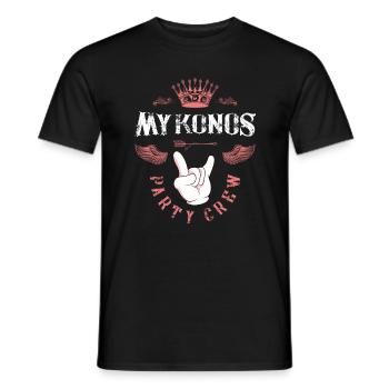 Équipage de mykonos - T-shirt homme - noir - Devant - AI Model Male 178 light (178cm)