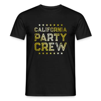 Équipage de fête en Californie - T-shirt homme - noir - Devant - AI Model Male 178 light (178cm)