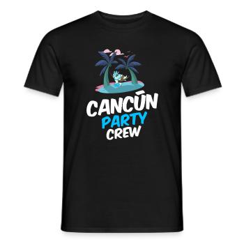 Cancun Party Crew - Men's T-Shirt - black - Front - AI Model Male 178 light (178cm)