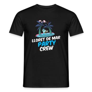 Lloret De Mar Party Crew - Männer T-Shirt - Schwarz - Vorne - AI Model Male 178 light (178cm)