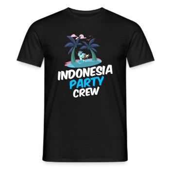 Équipage de fête en Indonésie - T-shirt homme - noir - Devant - AI Model Male 178 light (178cm)