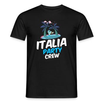 Équipage de l’Italia Party - T-shirt homme - noir - Devant - AI Model Male 178 light (178cm)