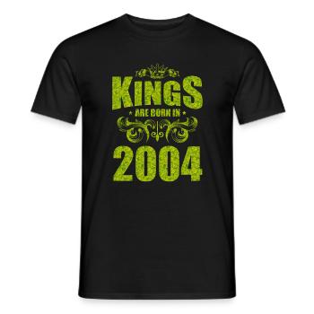 kings are born 2004 - Männer T-Shirt - Schwarz - Vorne - AI Model Male 178 light (178cm)