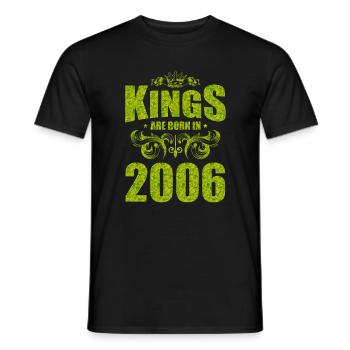 kings are born 2006 - Men's T-Shirt - black - Front - AI Model Male 178 light (178cm)