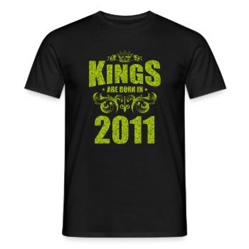 kings are born 2011 - Männer T-Shirt - Schwarz - Vorne - AI Model Male 178 light (178cm)