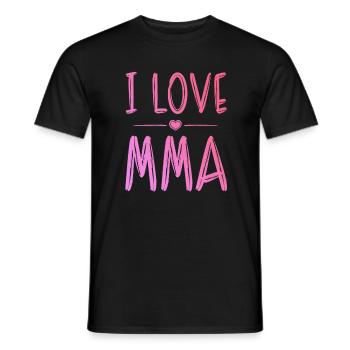 Ich liebe Mma - Männer T-Shirt - Schwarz - Vorne - AI Model Male 178 light (178cm)