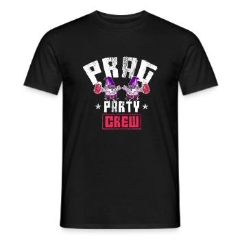 Prag Party Crew - Männer T-Shirt - Schwarz - Vorne - AI Model Male 178 light (178cm)