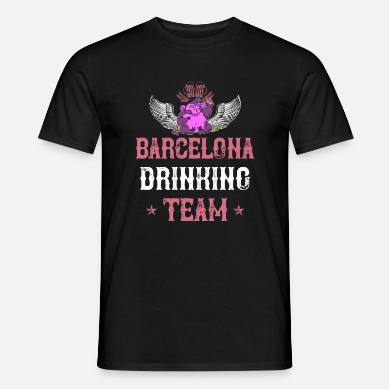Équipe de boisson de Barcelone - T-shirt homme - noir