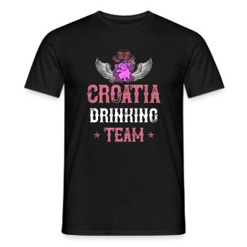 Équipe de Croatie de boisson - T-shirt homme - noir - Devant - AI Model Male 178 light (178cm)