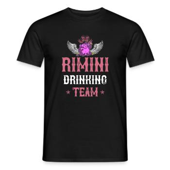 Rimini Drinking Équipe - T-shirt homme - noir - Devant - AI Model Male 178 light (178cm)