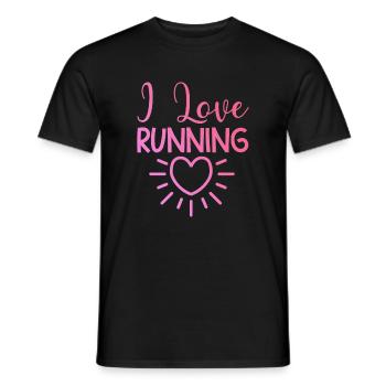 J’adore la course - T-shirt homme - noir - Devant - AI Model Male 178 light (178cm)