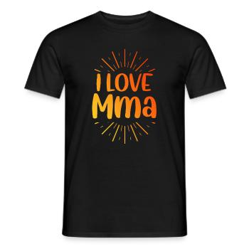 Ich liebe Mma - Männer T-Shirt - Schwarz - Vorne - AI Model Male 178 light (178cm)