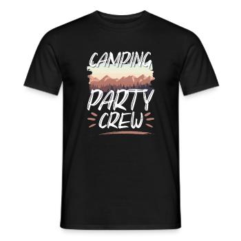 Équipe de fête de camping - T-shirt homme - noir - Devant - AI Model Male 178 light (178cm)