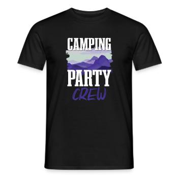 Équipe de fête de camping - T-shirt homme - noir - Devant - AI Model Male 178 light (178cm)