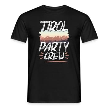 Tirol Party Crew - T-shirt homme - noir - Devant - AI Model Male 178 light (178cm)