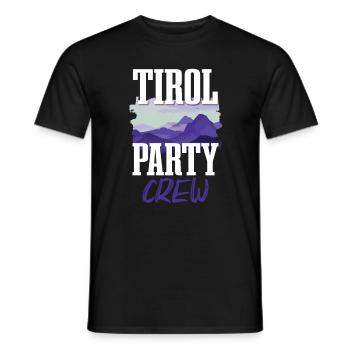 Tirol Party Crew - T-shirt homme - noir - Devant - AI Model Male 178 light (178cm)