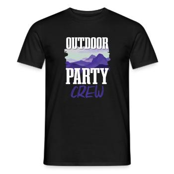Équipe de fête en plein air - T-shirt homme - noir - Devant - AI Model Male 178 light (178cm)
