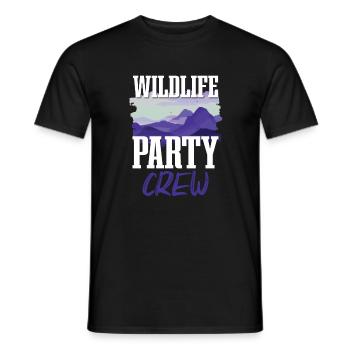 Équipe de fête de la faune - T-shirt homme - noir - Devant - AI Model Male 178 light (178cm)