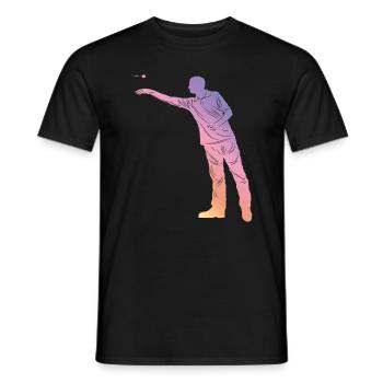 Silhouette de fléchettes - T-shirt homme - noir - Devant - AI Model Male 178 light (178cm)