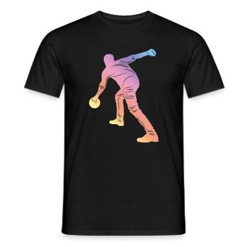 Bowling Silhouette - T-shirt homme - noir - Devant - AI Model Male 178 light (178cm)