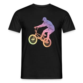 Motocross Silhouette - Men's T-Shirt - black - Front - AI Model Male 178 light (178cm)