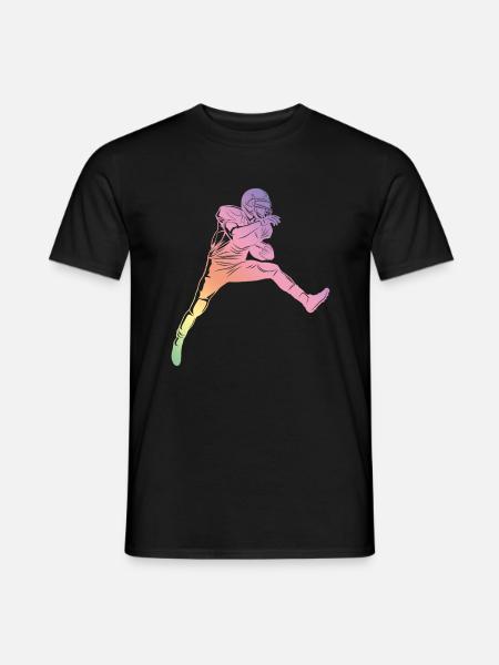 Football Silhouette - Men's T-Shirt - black