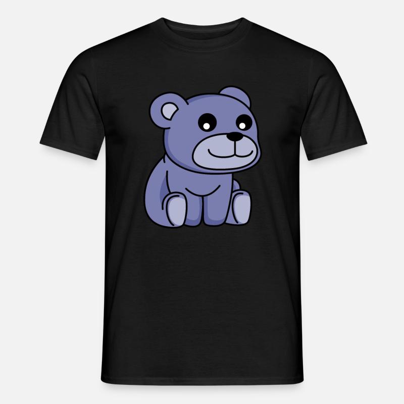 Bär Comic - Männer T-Shirt - Schwarz
