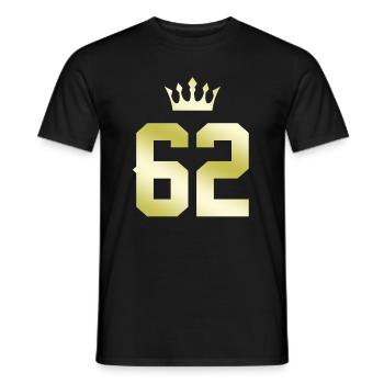 62 Couronne numérique - T-shirt homme - noir - Devant - AI Model Male 178 light (178cm)