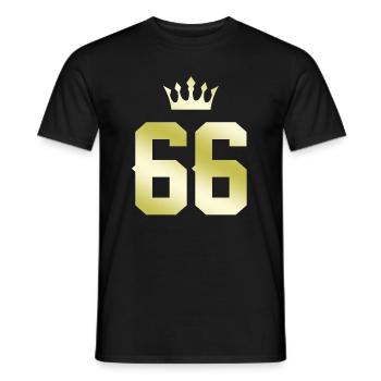 66 Couronne numérique - T-shirt homme - noir - Devant - AI Model Male 178 light (178cm)