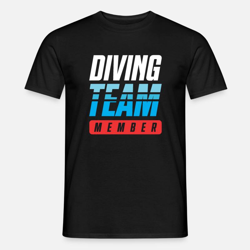 Diving Team - Männer T-Shirt - Schwarz