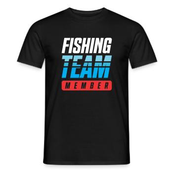 Équipe de pêche - T-shirt homme - noir - Devant - AI Model Male 178 light (178cm)