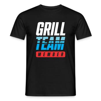 Grill Team - Männer T-Shirt - Schwarz - Vorne - AI Model Male 178 light (178cm)